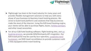 B2B Travel Booking Engine