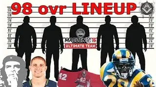 Madden 16   98 ovr roster update ultimate legends mut