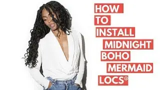 How To Install Midnight Boho Mermaid Crochet Faux Locs| BOHO LOCS&reg;