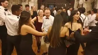 A lively Christmas party ceilidh
