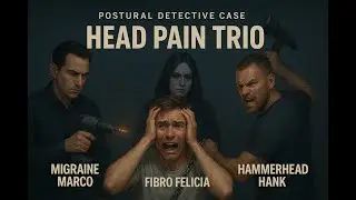 Postural Detective vs Head Pain Trio | Migraine, Headache & Fibro Case!