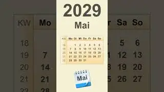 Kalender Mai 2029