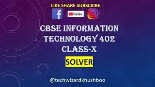 Solver|Excel|CBSE 10| Information Technology 402|