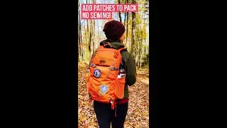 Add patch to backpack no sewing or ironing!
