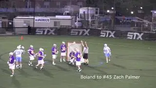 2012 Johns Hopkins Lacrosse Fastbreak Goal vs Albany