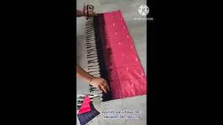 Vaalaipattu Saree Stripe Beach with Navyblue Pallu&Blouse || Banana Silk Saree Manufacture #shorts