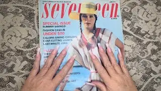 💖 Whisper ASMR 1970s teen magazine 💕 flip through~ 1973 Susan Dey SEVENTEEN ✨✨