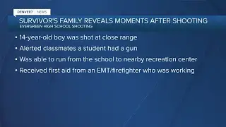 Update from Evergreen HS shooting survivor, as conditions of both students improve