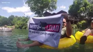 Carry The Load goes tubing in New Braunfels