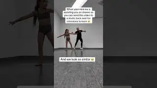 Me and my mini me assistant / mini age lyrical combo&hellip; #danceclass #minidancer #lyricaldance