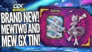 Pok&eacute;mon Mewtwo & Mew GX Power Partnership Tag Team Tin Unboxing