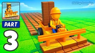 Tile Stamper - Gameplay Walkthrough Part 3 - Build House Clean Yard (iOS, Android)