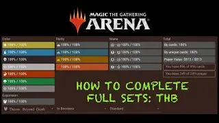How to efficiently COMPLETE MTG Arena sets | THB live example