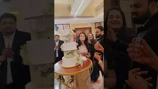Raunak Shreya's wedding party 🎉#wedding #cake #party #games #shortsfeed #shorts #trending #shorts