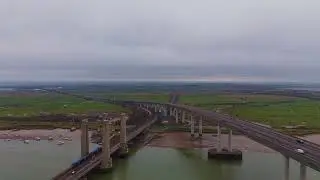 Kingsferry Bridge and Sheppey Crossing | Kent | United Kingdom | January 2026 | Drone Footage 4K DJI