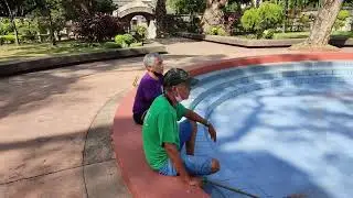 Inquiring About Paco Park Presents from Maintenance Personnel | Paco Park Fountain Clean-u