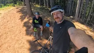 My buddy hitting Mitchell Ridge, Post Canyon, Hood River, Oregon. 