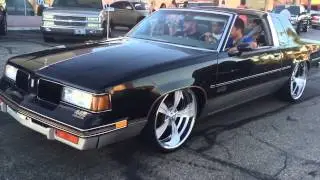 Cutlass 442 bagged on 22's staggered intros