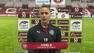 RUEDA DE PRENSA ANNELIE | DUX LOGRO&Ntilde;O 0-1 SD EIBAR | LIGA F