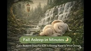 Fall Asleep in Minutes 🌙 | Calm Bedtime Story for Kids + Flowing Water & Wind Chimes