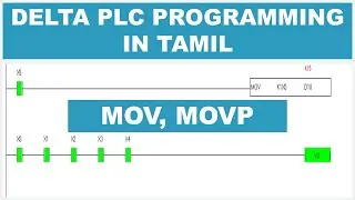 13 Delta PLC Programming in Tamil | MOV MOVP - Data Move Instruction