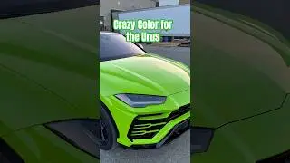 Полная оклейка Lamborghini Urus в глянцевую светло-зеленую пленку 3M &mdash; невероятное преображение с...