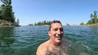 Kayaking to Franklin Island from Snug Harbour - Georgian Bay