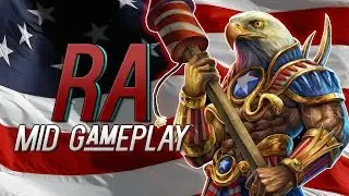 SMITE: Ra Mid Lane Ranked Conquest Gameplay and Build! SNIPES!