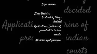 #legaladvisory legal maxims