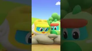 🏉 Learn Oval with Baby Dino in a Scavenger Hunt! #gogodino #gogodinobabyland #cartoon #shape