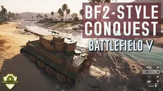 BATTLEFIELD 5: Al Sundan CONQUEST infantry & tank gameplay - Battlefield 2 style map! | RangerDave