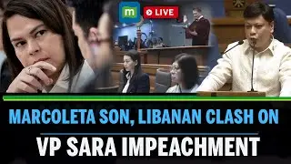 Sara Duterte Impeachment Trial LIVE: Marcoleta son, Libanan clash on VP Sara impeachment, SC ruling