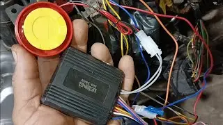 Como Fazer Instalação de Alarme Com Partida Elétrica Em Qualquer Moto.