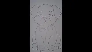 Dog Pencil Drawing Step by Step | Easy Dog Sketch for Beginners | डॉग स्केच स्टेप बाय स्टेप