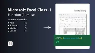 Cara membuat tabel di excel || RUMUS SUM 1 || Class 1