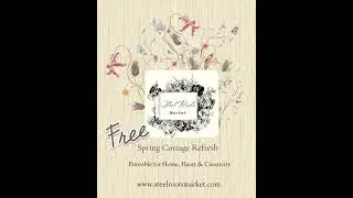 Free Gift🎀#vintagediy #springdiy #springcrafts #slowcrafting #slowlivingforlife #springcottage #diy