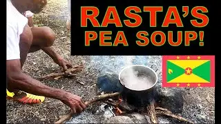 Rasta's fireside Grenadian pea soup!