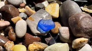Exploring for sea glass. #SeaGlass #Beach #Explore