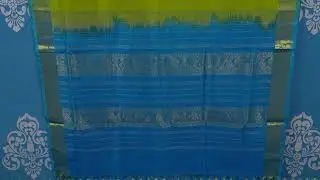 Parrot green silk cotton saree SS7518 #purehandlooms #silkcotton