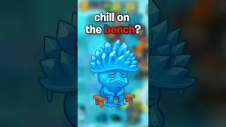 Does the Ice shroom in PvZ2 chill zombies or chill on the bench? #shorts #pvz #pvz2