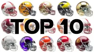 TOP 10 College Football Helmets