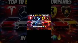 Top 10 Best Car Companies in the World 🌍🔥 | Fastest, Luxury & Iconic Brands