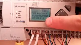 Configuración de IP en PLC Micrologix 1400 por medio de teclado