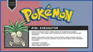 Pok&eacute;mon 103 - Exeggutor (Pok&eacute;dex Narrated)