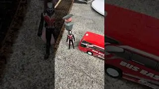 Bus Basuri nabrak ultraman batman brutal #busbasuri #bustelolet #bus #ultraman