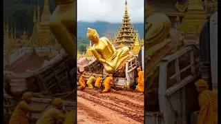 A 5-ton truck carrying a statue of Buddha suddenly had an accident, terrifying Buddhists.#Buddha #불교