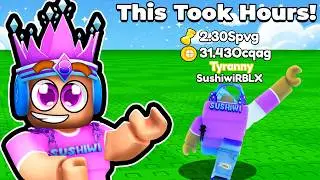 I Spent HOURS To Reach TYRANNY RANK In Roblox Waste Time...