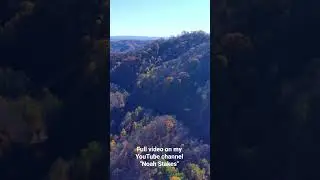 Over Emerson Stover Scenic Overlook In Raleigh County, West Virginia Fall 2025 (4K Drone)