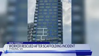 Worker rescued in Tysons, Va