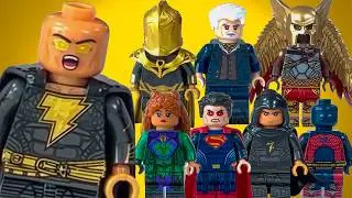 LEGO Black Adam | Doctor Fate | Superman | Cyclone | Hawkman | Atom Smasher Unofficial Minifigures